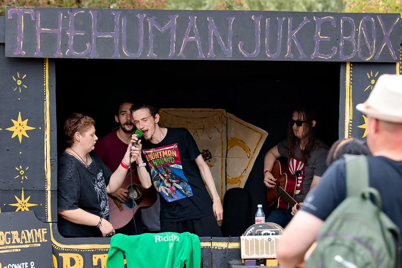 Picture of artists performing in The Human Jukebox